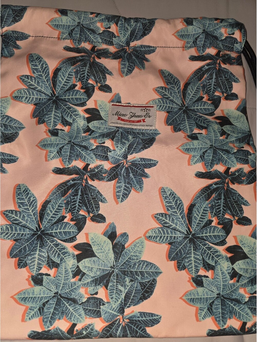 Hawaiian Print Drawstring Backpack - Excellent Condition - Picture 2 of 6